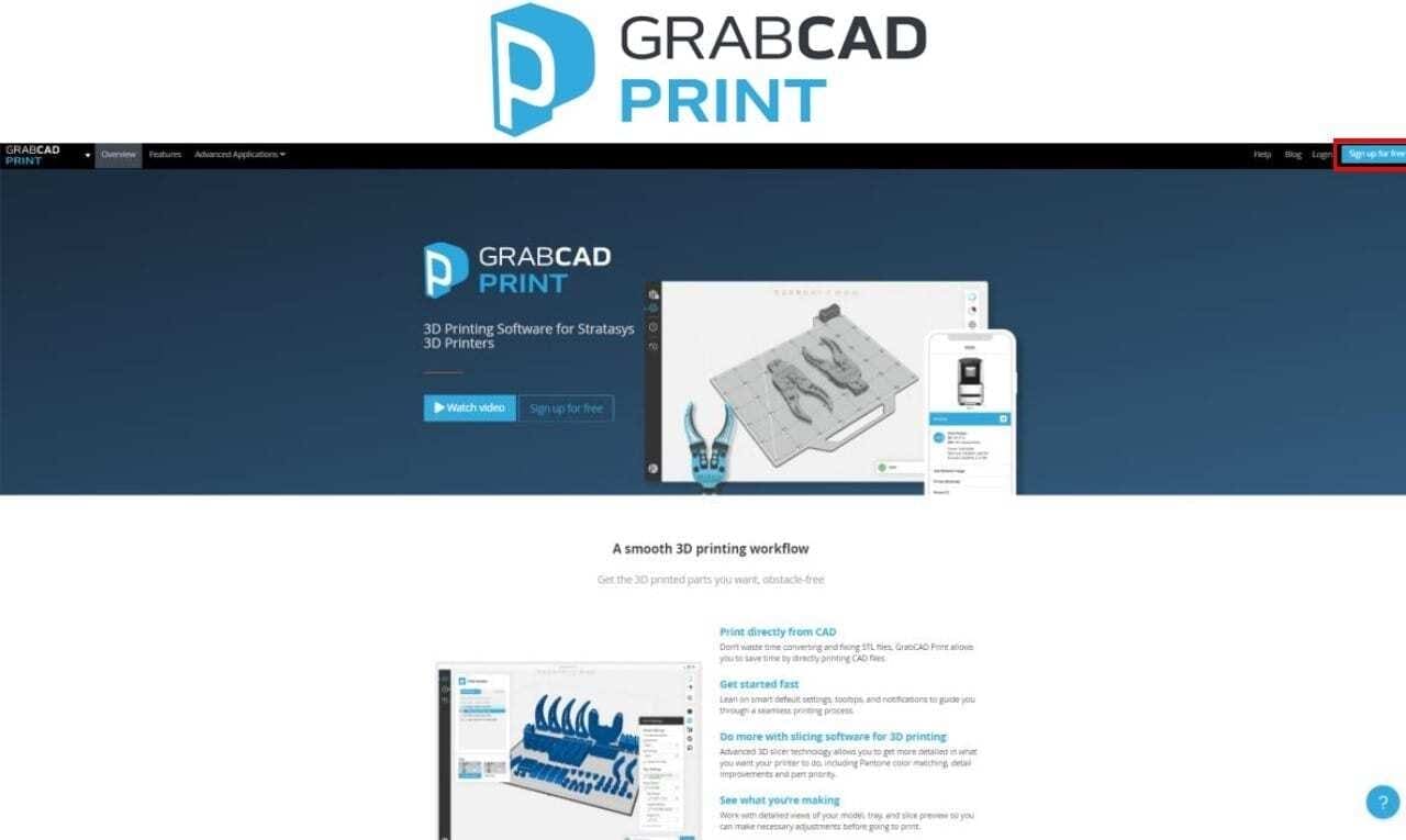 Instalação do GrabCAD Print