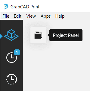 GrabCAD Print Abrir Arquivos
