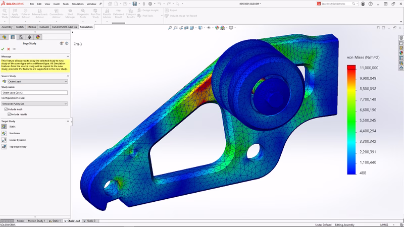 tela solidworks simulation