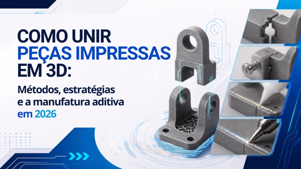 Como unir peças impressas em 3D